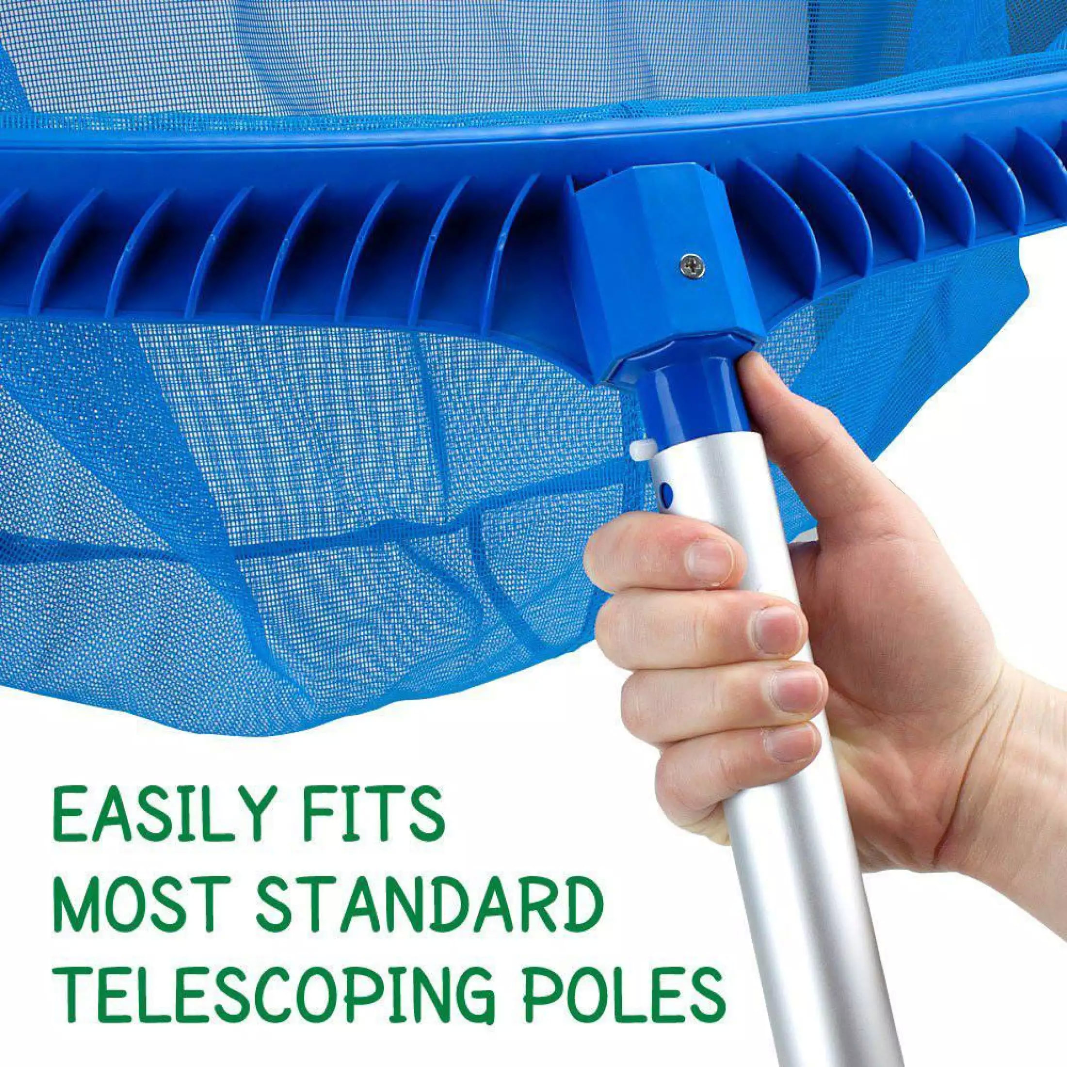 Heavy Duty Leaf Rake Mesh Frame Net Skimmer for Swimming Pool
